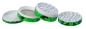 Preview: CNC Aluminium Grinder/Polinator, 50mm, 4-teilig, "Glow in the Dark - Leaf I (green)"